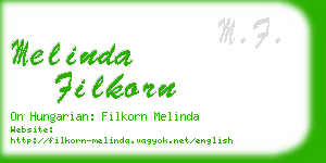 melinda filkorn business card